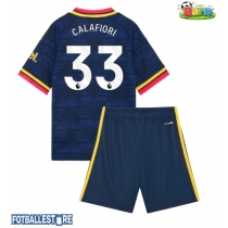 Arsenal Riccardo Calafiori #33 Bortedraktsett Barn 2026-27 Kortermet (+ Korte bukser)